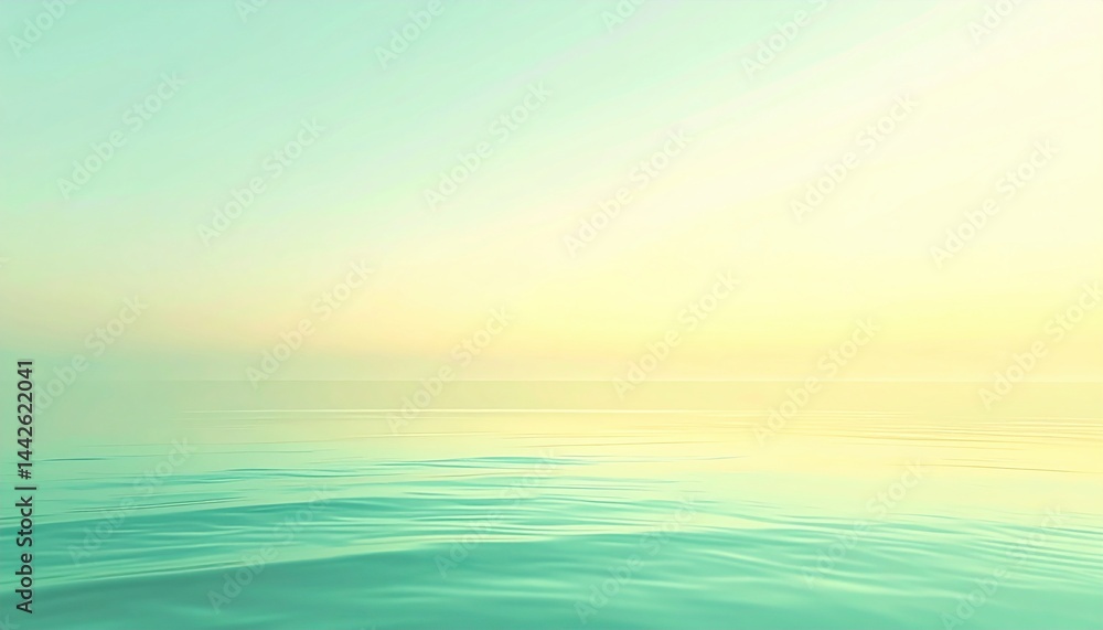 Fototapeta premium Calm waves lapping at the shoreline secluded beach nature scene tranquil environment aerial view serenity and peace
