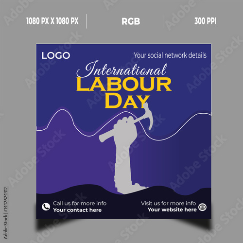 Minimal 
labor Day Design
