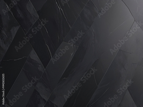 Dark Gray Abstract Marble Tile Pattern