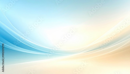 Dynamic abstract blue and beige waves digital background graphic design calm environment artistic viewpoint visual concept for creative projects