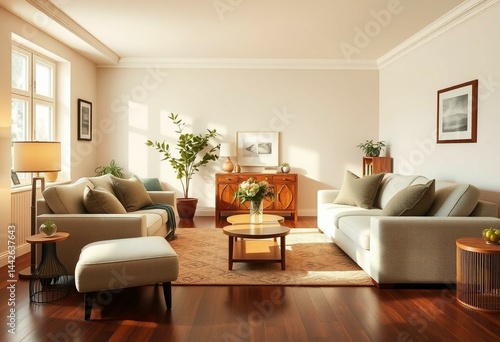 Wallpaper Mural Cozy living room interior Torontodigital.ca