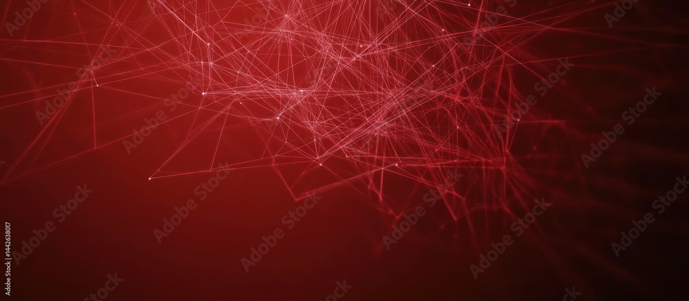 Abstract red futuristic network background with connected dots and lines texture Abstract red futuristic network background with connected dots and lines texture