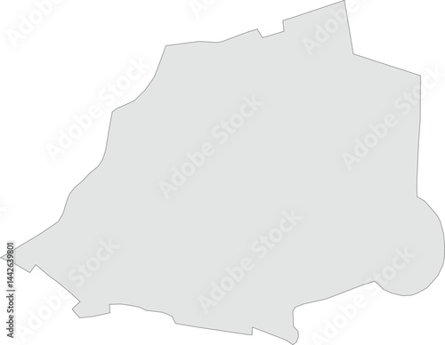 Vector map of Vatican City with clearly defined borders and country outline. Grey color scheme with dark contours. Perfect for educational, infographic, and professional use.

