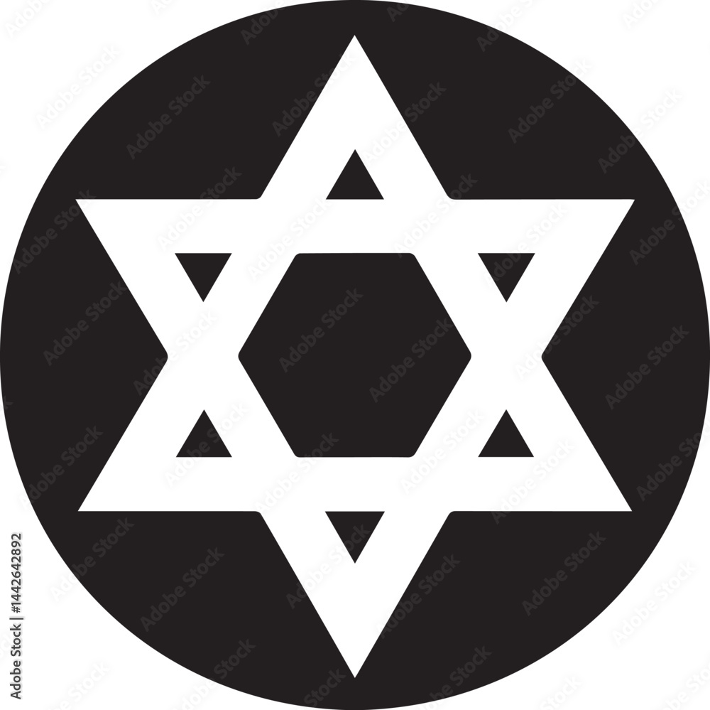 White Star Icon in Black Circle – Bold Vector Silhouette Design White Star Icon in Black Circle – Bold Vector Silhouette Design