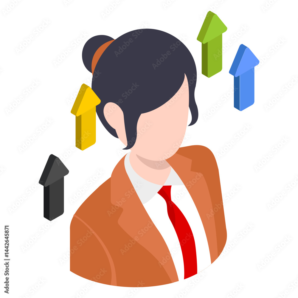 Employee Skill Upgrade and Development isometric Concept, hrm symbol, Staff Promotions Vector color Icon Design, hr sign, Business Character Stock illustration Employee Skill Upgrade and Development isometric Concept, hrm symbol, Staff Promotions Vector color Icon Design, hr sign, Business Character Stock illustration