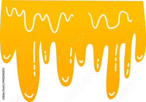 Dripping liquid honey