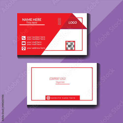 corporate minimalist stylish modern creative and unique business card template design