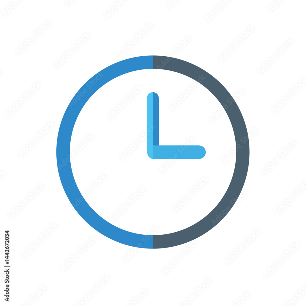 clock on white background for web and graphic design clock on white background for web and graphic design