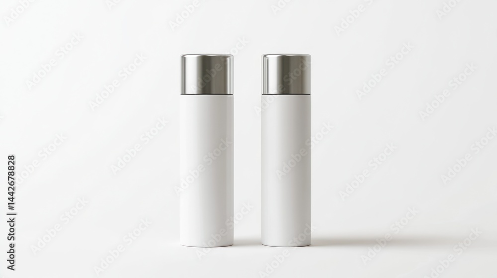 Blank Bottles on White Background Blank Bottles on White Background