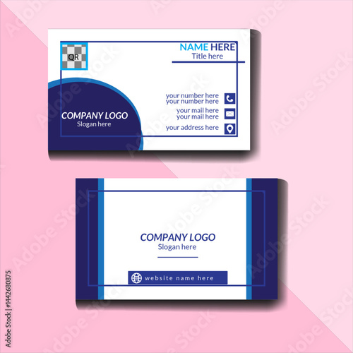 corporate minimalist stylish modern creative and unique business card template design