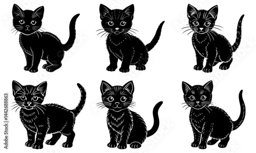 Kitten Silhouette vector