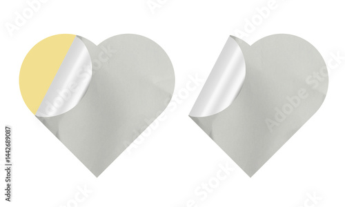 Blank Crumbled Paper Sticker Texture Set