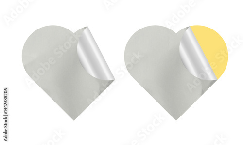Blank Crumbled Paper Sticker Texture Set