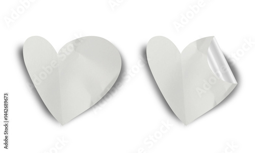Blank Crumbled Paper Sticker Texture Set
