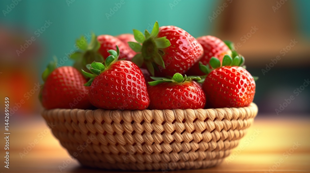 basket of strawberries basket of strawberries