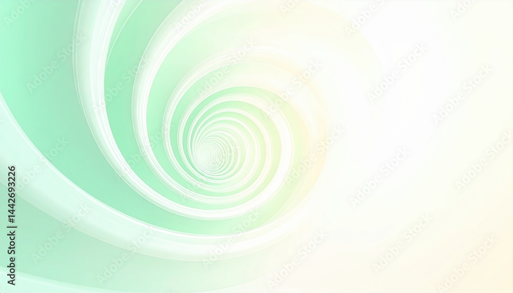 Fototapeta premium Dynamic swirling patterns abstract design visual art soft colors close-up view motion concept