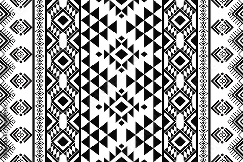 Navajo tribal vector seamless pattern. Native American ornament. Ethnic South Western decor style. Boho geometric ornament. Vector seamless pattern. Mexican blanket, rug. Woven carpet illustration
