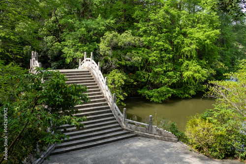 Obraz na płótnie Beautiful view of Xianhu Botanical Garden in Shenzhen, China w salonie