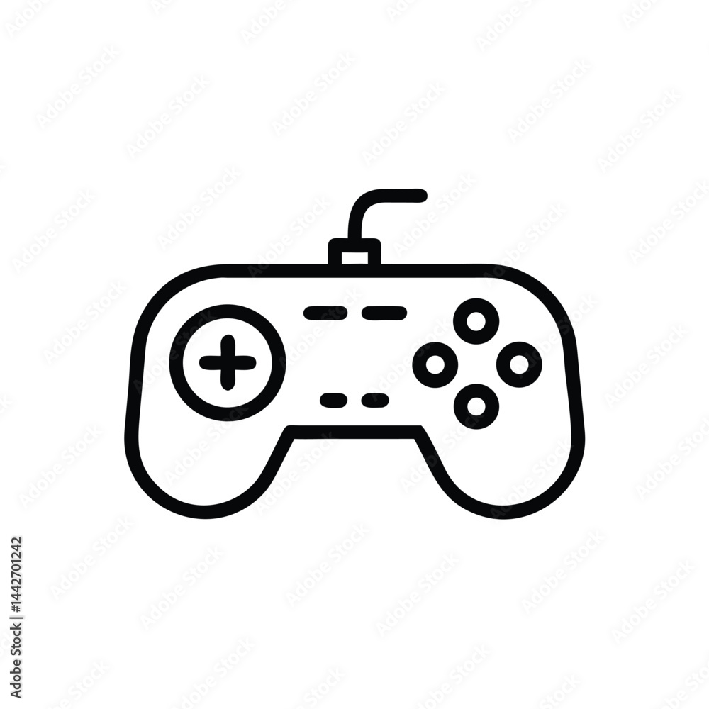game controller on white background for web and graphic design game controller on white background for web and graphic design