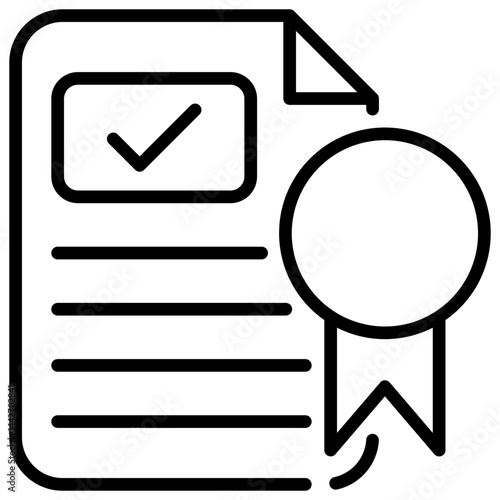 License Outline Icon