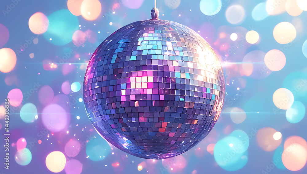 Obraz premium disco ball with lights