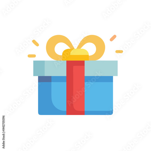 gift box gift giving holiday present on white background for web and graphic design