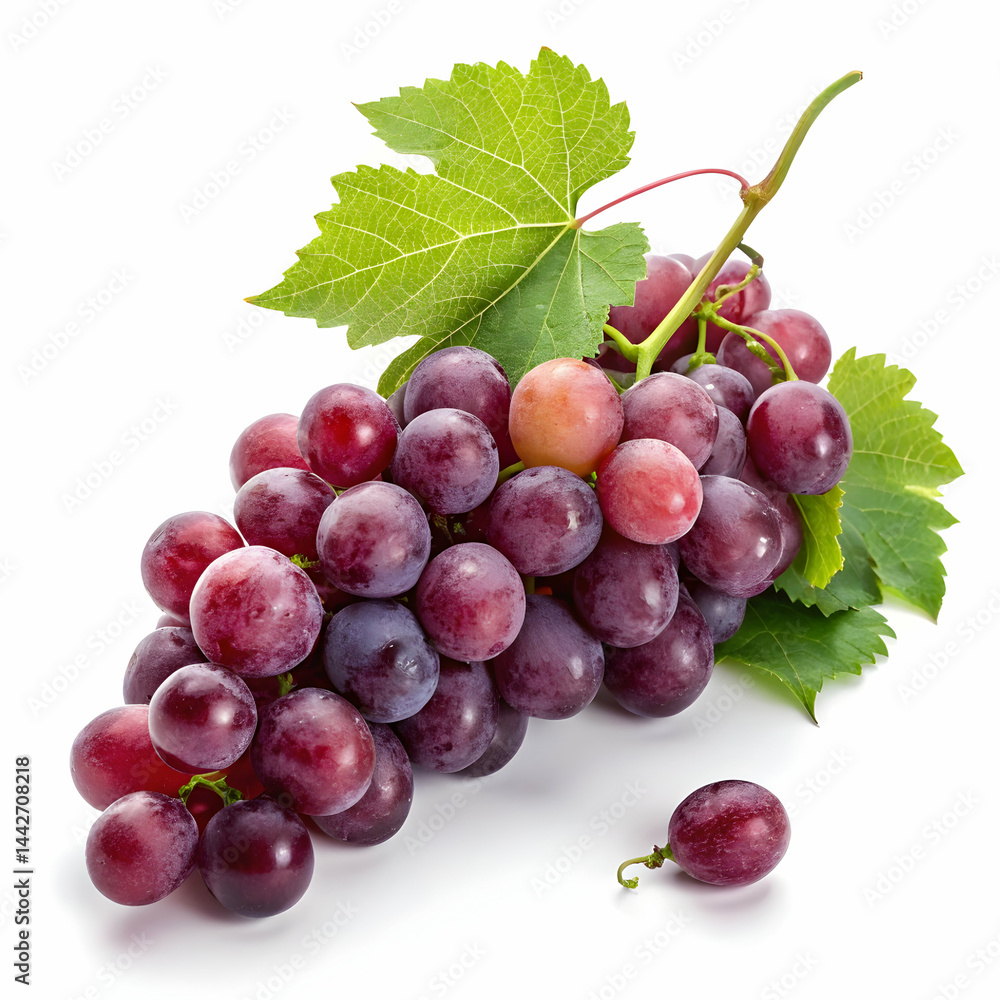 Fototapeta premium Red Grapes: Fresh Fruit, Healthy Snack, Food Photography