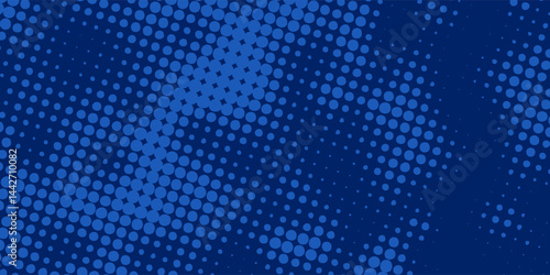 abstract halftone texture blue background in geometric style