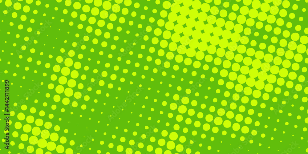 Obraz premium Dots halftone yellow green color pattern gradient texture background.