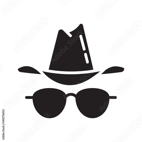 incognito icon on white background