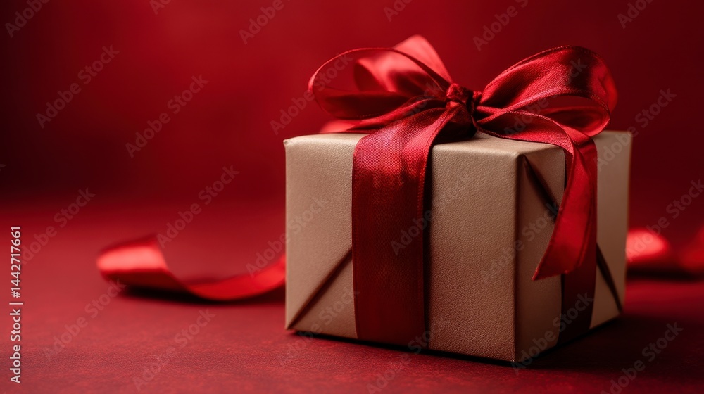 Elegant Gift Box with Ribbon Elegant Gift Box with Ribbon