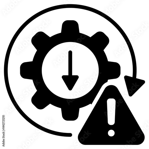 Inefficiency Glyph Icon