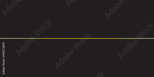 Abstract glowing gold line, horizontal light rays, flash simple art