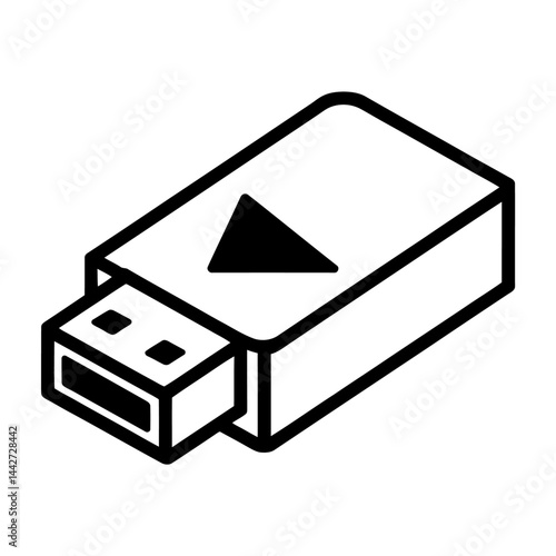 USB Flash Drive Data Storage Icon