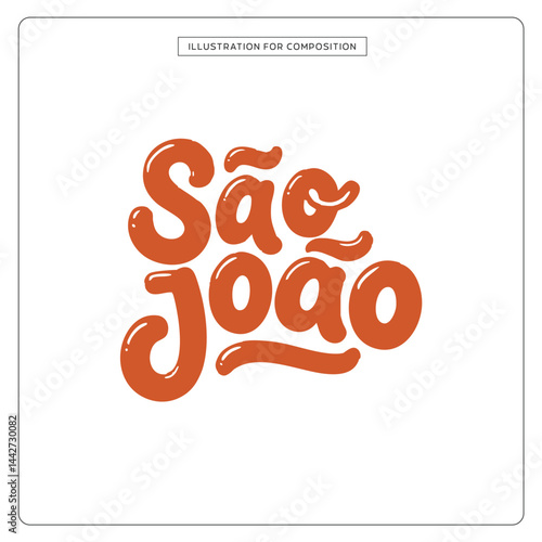 Lettering São João para composição