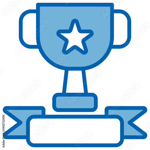 Competition Blue White Icon