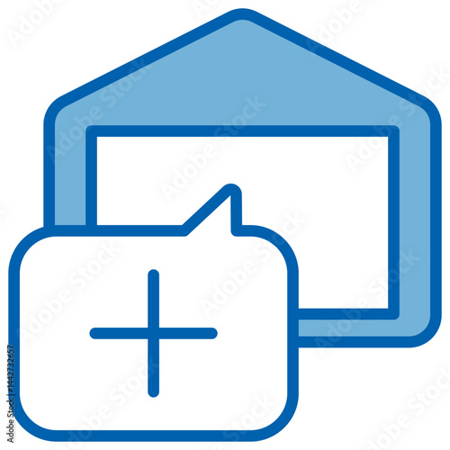 Demand Blue White Icon
