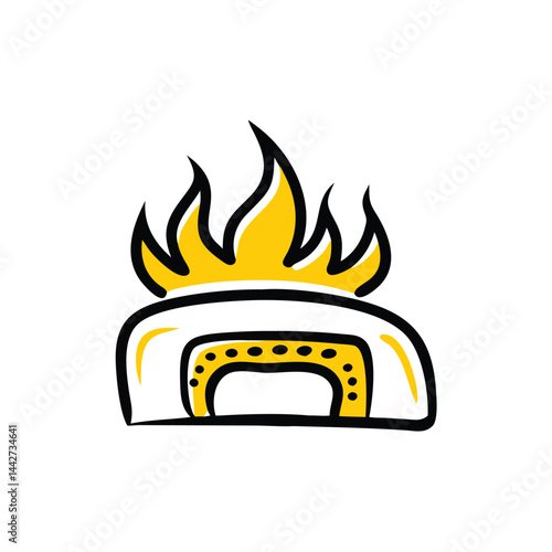 oven on white background for web and graphic design