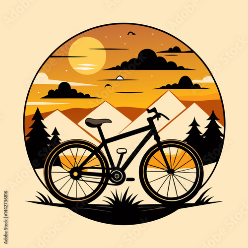 mountain bike silhouette