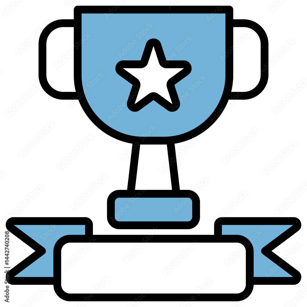 Obraz premium Competition Blue Black Icon