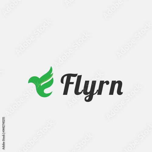 Flyrn | Tour and travel agency  logo, Word Mark logo template. Airplane, airlines, Flight, Aircraft, logo design.