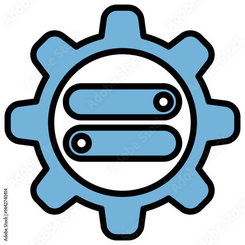 Control Blue Black Icon