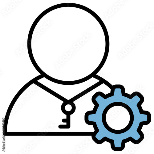 Ownership Blue Black Icon