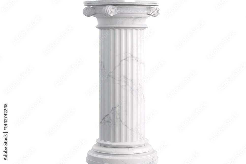 a white column with a white background a white column with a white background