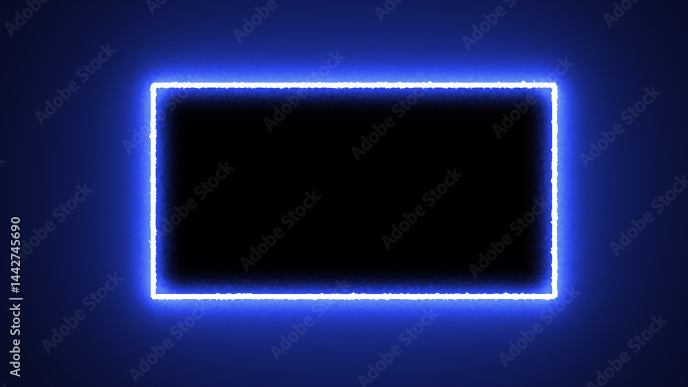Abstract neon line picture frame background, Rectangular Fire effect Animation. Fire Flame Gradually Appearing in A rectangle Frame Abstract neon line picture frame background, Rectangular Fire effect Animation. Fire Flame Gradually Appearing in A rectangle Frame