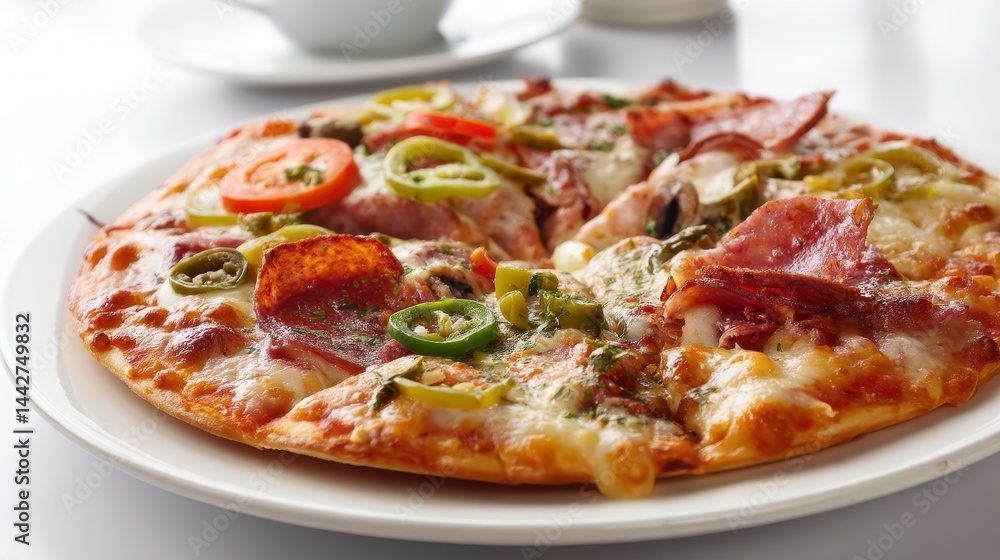 Delicious Freshly Baked Pizza Delicious Freshly Baked Pizza