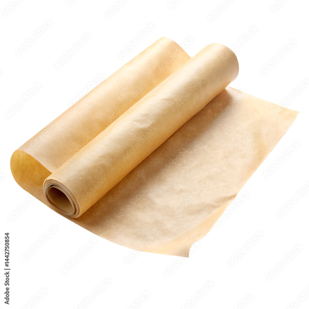 Baking paper isolated on transparent background Baking paper isolated on transparent background