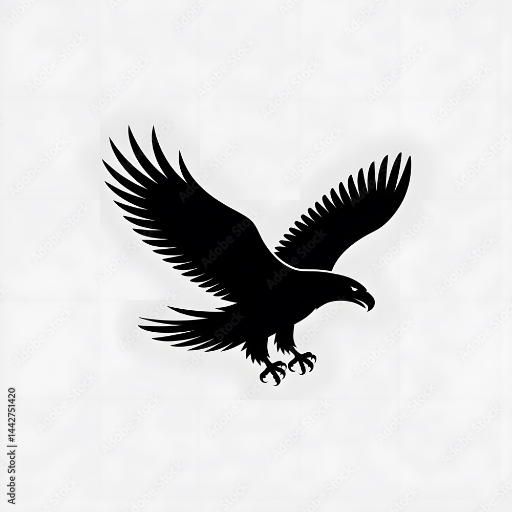 Obraz premium Majestic eagle in flight wilderness wildlife photography natural habitat aerial view freedom and power