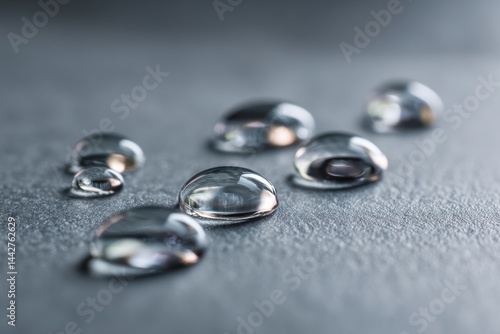 Transparent water droplets ...