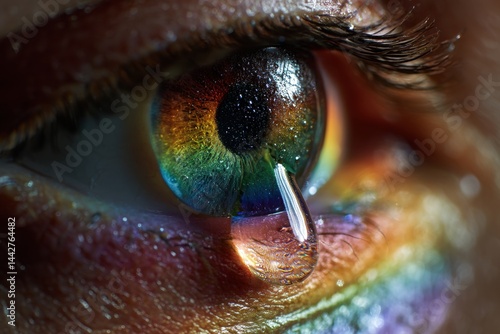 Close-up of a human eye wit...